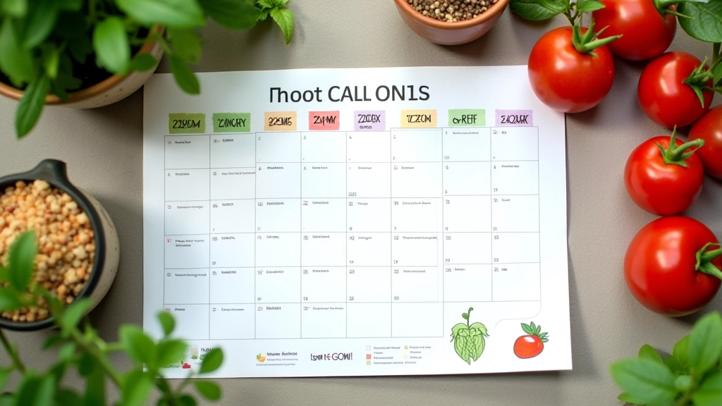 Calendário de plantio com informações regionais de Portugal
